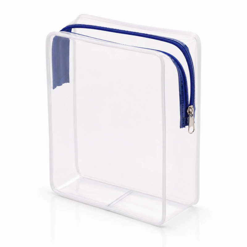 กระเป๋าซิป PVC ใสทรงกล่อง - Image 2